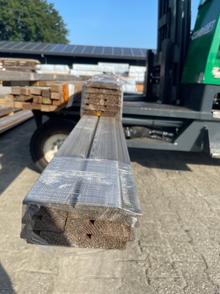Ca. 10x Partij Geprofileerde Planken, 18x140mm, lengte 1/360cm, 6/480c
